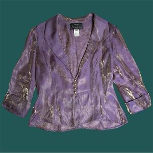 🪻iridescent purple and gold jacket🪻